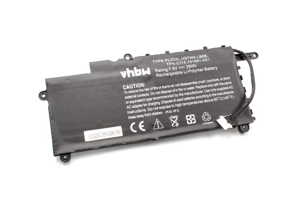 vhbw passend für HP Pavilion 11-N032TU, 11-N034TU, 11-N035NO, 11-N036TU, Laptop-Akku 3800 mAh