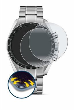 BROTECT Full-Screen Schutzfolie für Omega Speedmaster Moonwatch Professional (42 mm), Displayschutzfolie, 2 Stück, 3D Curved matt entspiegelt Full-Screen Anti-Reflex