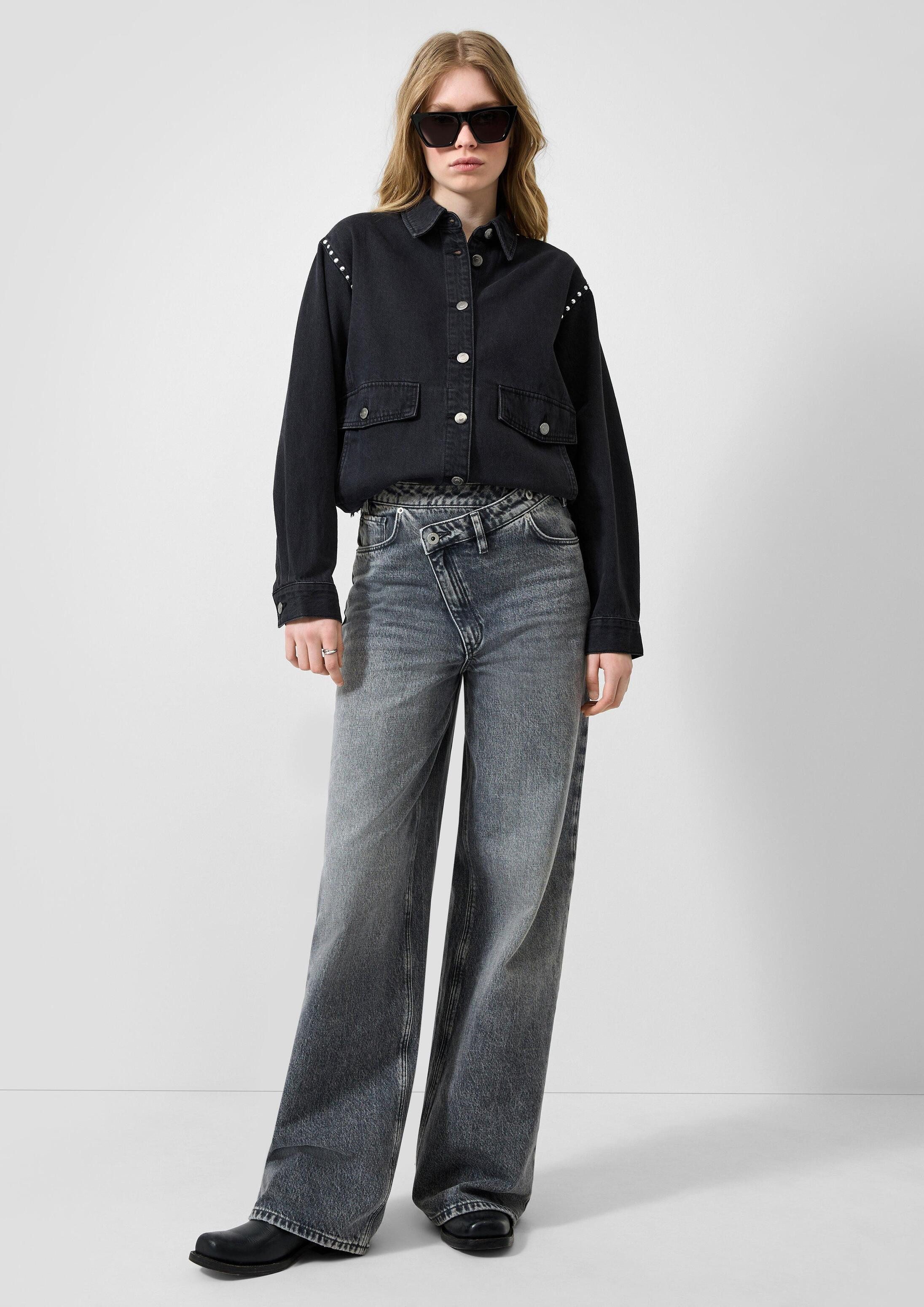 QS Weite Jeans Jeans-Hose CATIE Jeans Catie / High Rise / Slim Fit