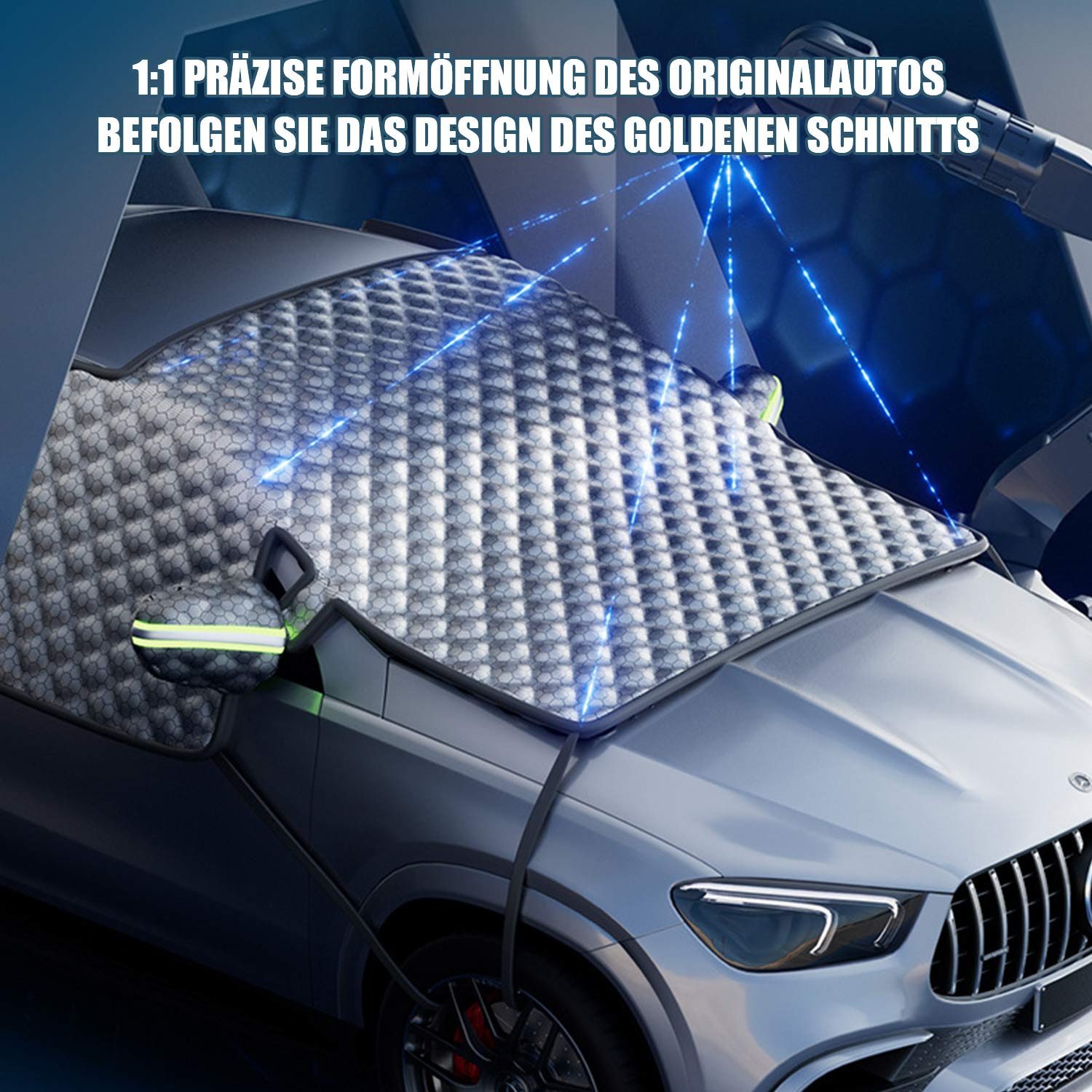 Refttenw Frontscheibenabdeckung Auto Frontscheibenabdeckung Winter,Scheibenabdeckung,Reflektierende