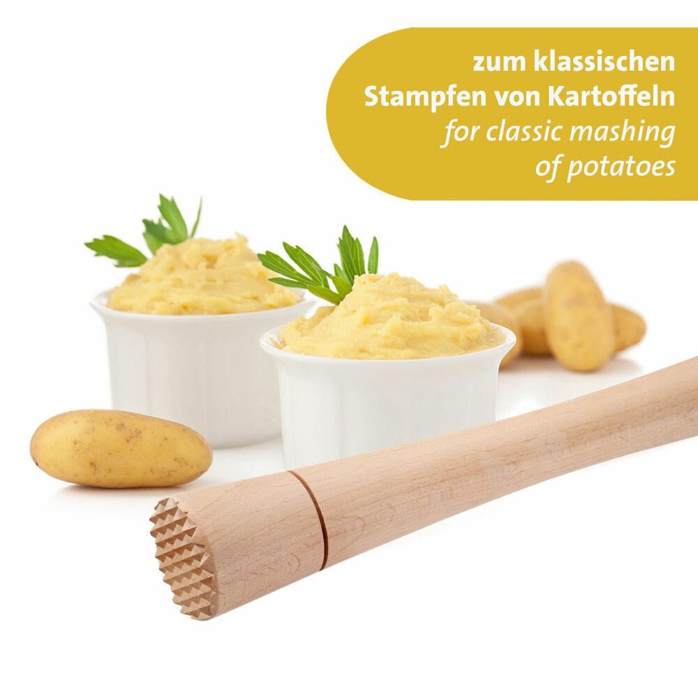 WESTMARK Fermentationsglas Fermentier-Stampfer, ideal für Kimchi, Sauerkraut, Buchenholz, Buchenholz