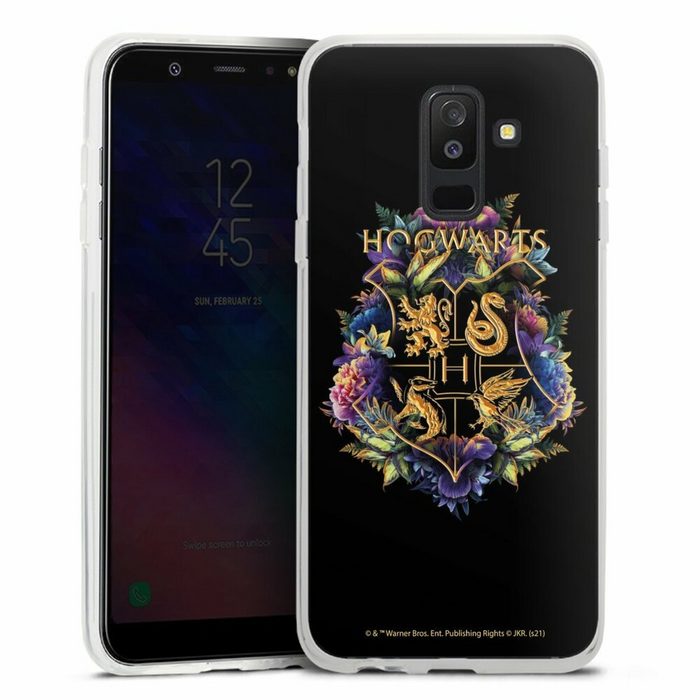 DeinDesign Handyhülle Harry Potter Hogwarts Wappen Hogwarts Emblem Samsung Galaxy A6 Plus Duos (2018) Silikon Hülle Bumper Case