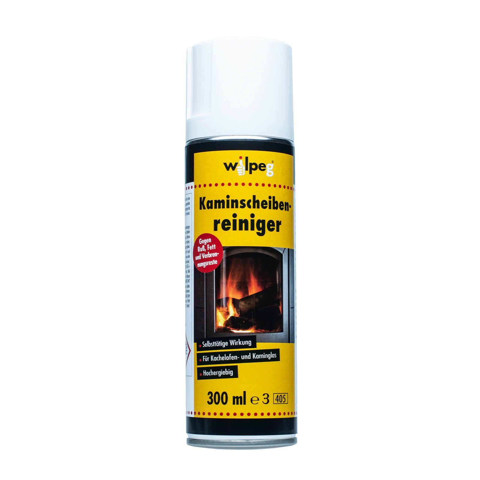 wilpeg® Kaminscheibenreiniger 300ml - Kamin Scheibenreiniger Ofenglasreinger Rußentferner