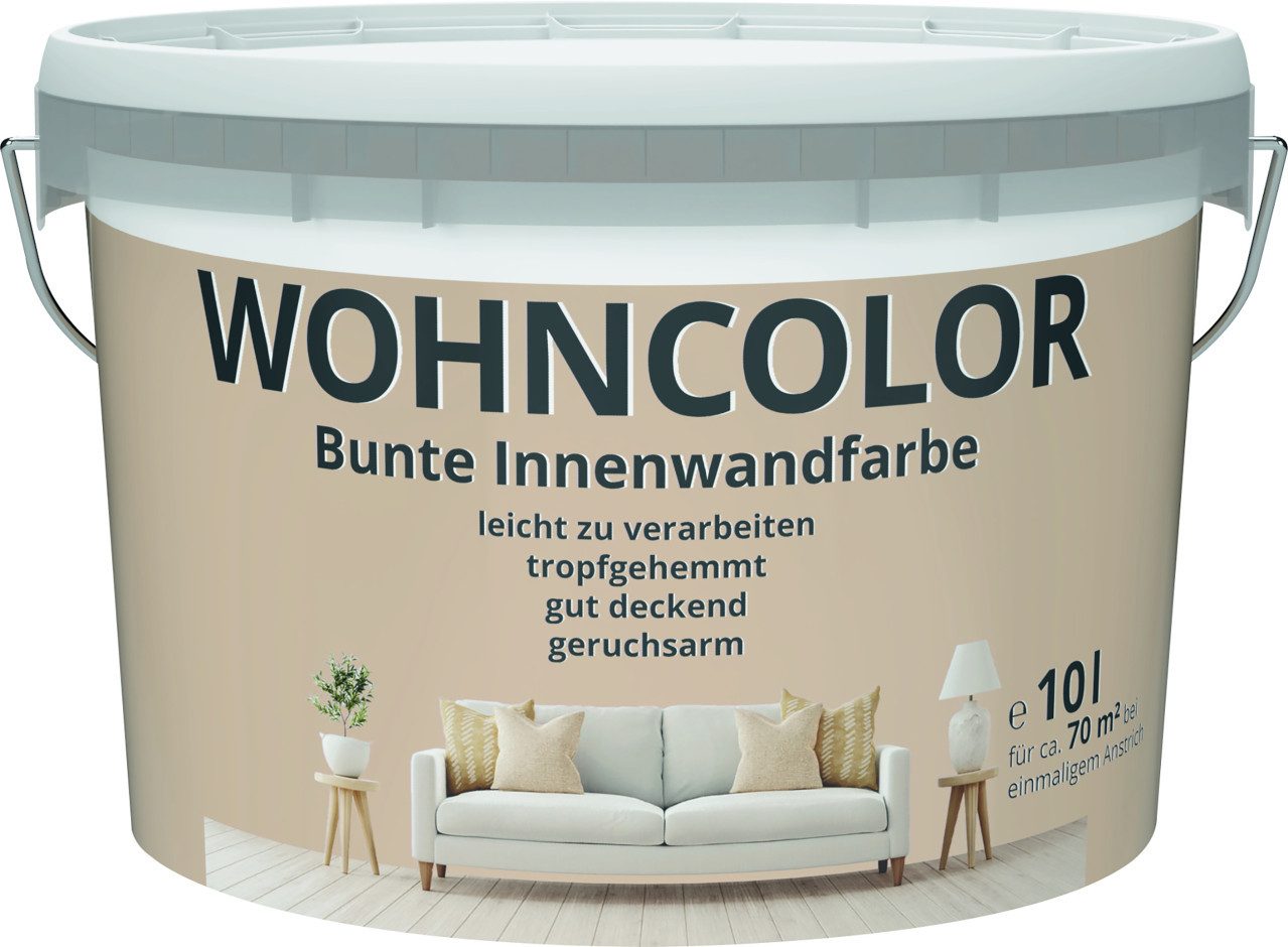 Primaster Wandfarbe Wohncolor Wandfarbe kaffeezauber 10 L