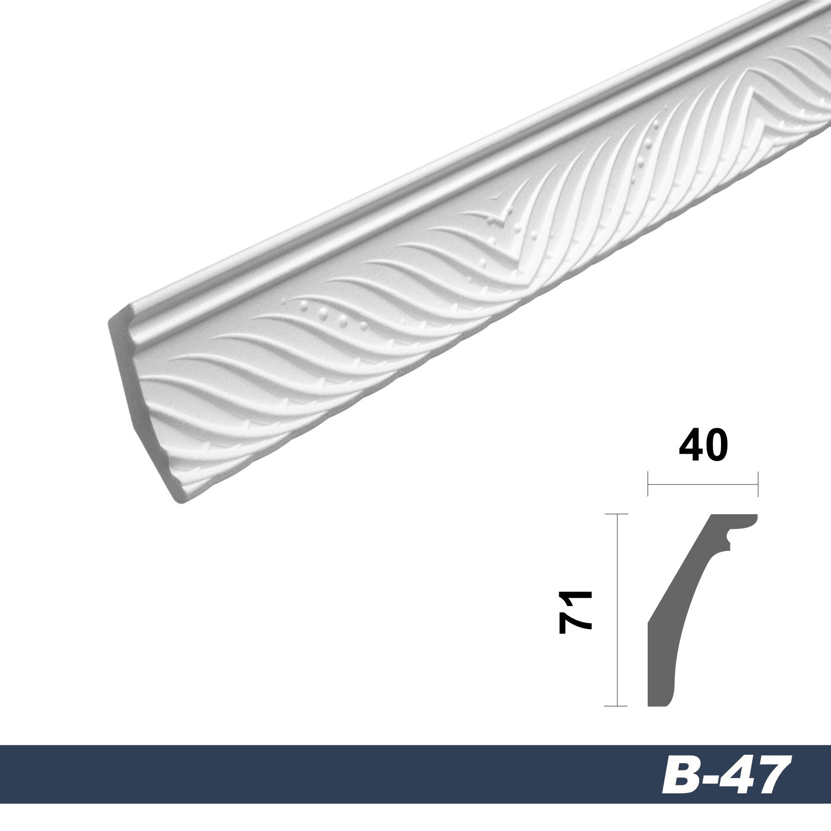 marbet design Stuckleiste B-47, 2 Meter, günstig online kaufen