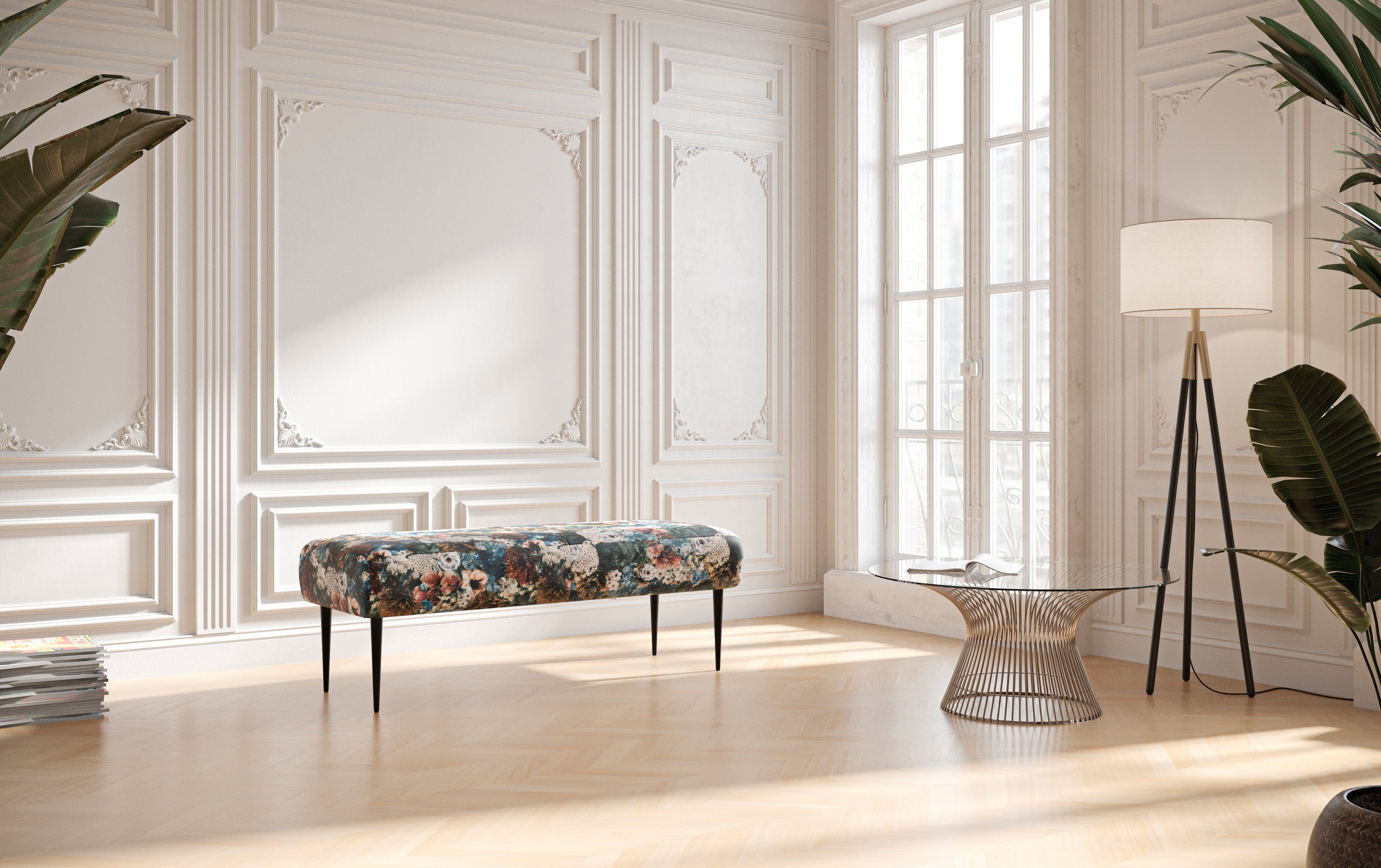 Home affaire 2-Sitzer Amber, mit Knopfheftung,in verschieden Stoffarten