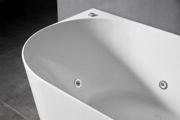 JVmoebel Whirlpool-Badewanne Relax Wanne Home Spa Indoor Badewanne Whirlwanne Weiß Blasen, (1-tlg), Made in Europa