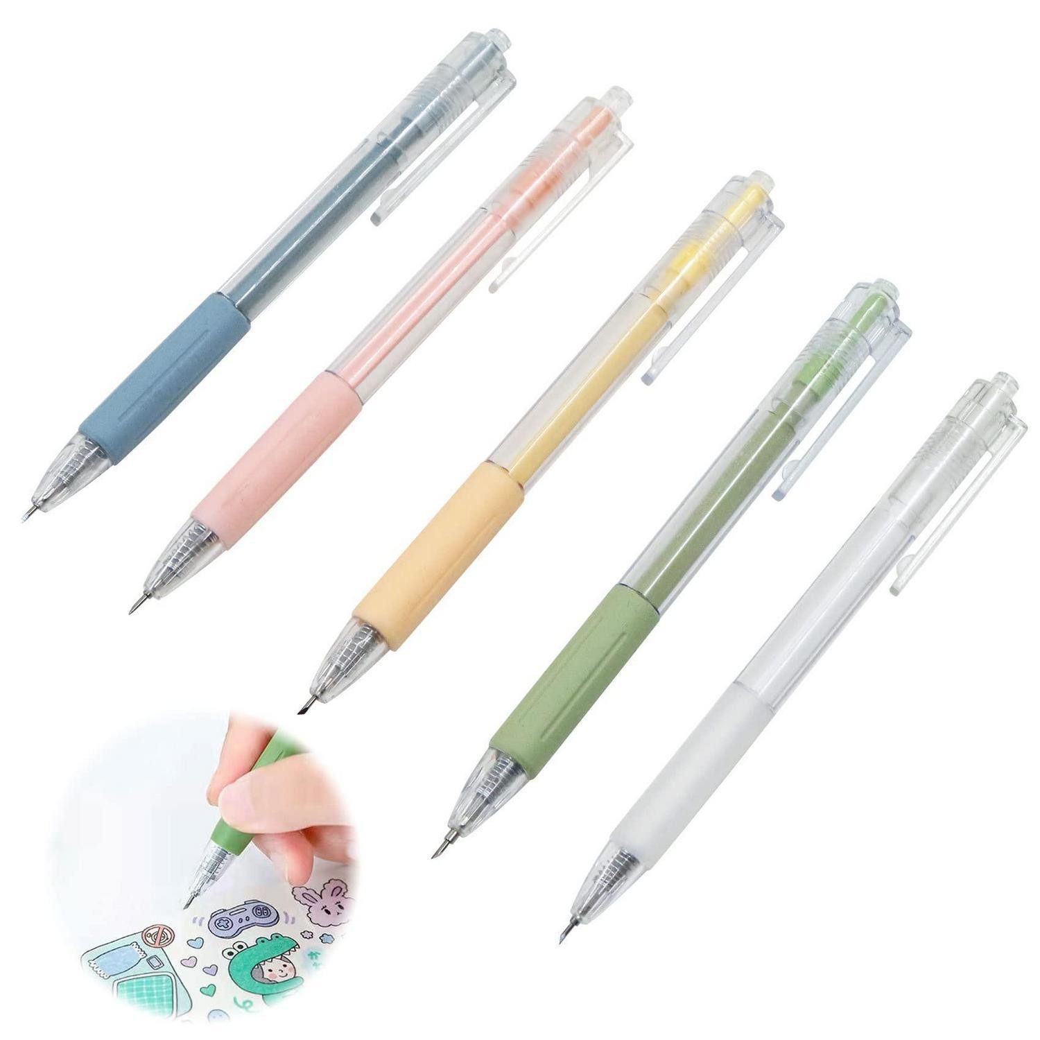 LuxusKollektion Cuttermesser Bastelmesser-Set Präzisionsmesser Stiftform 5-tlg