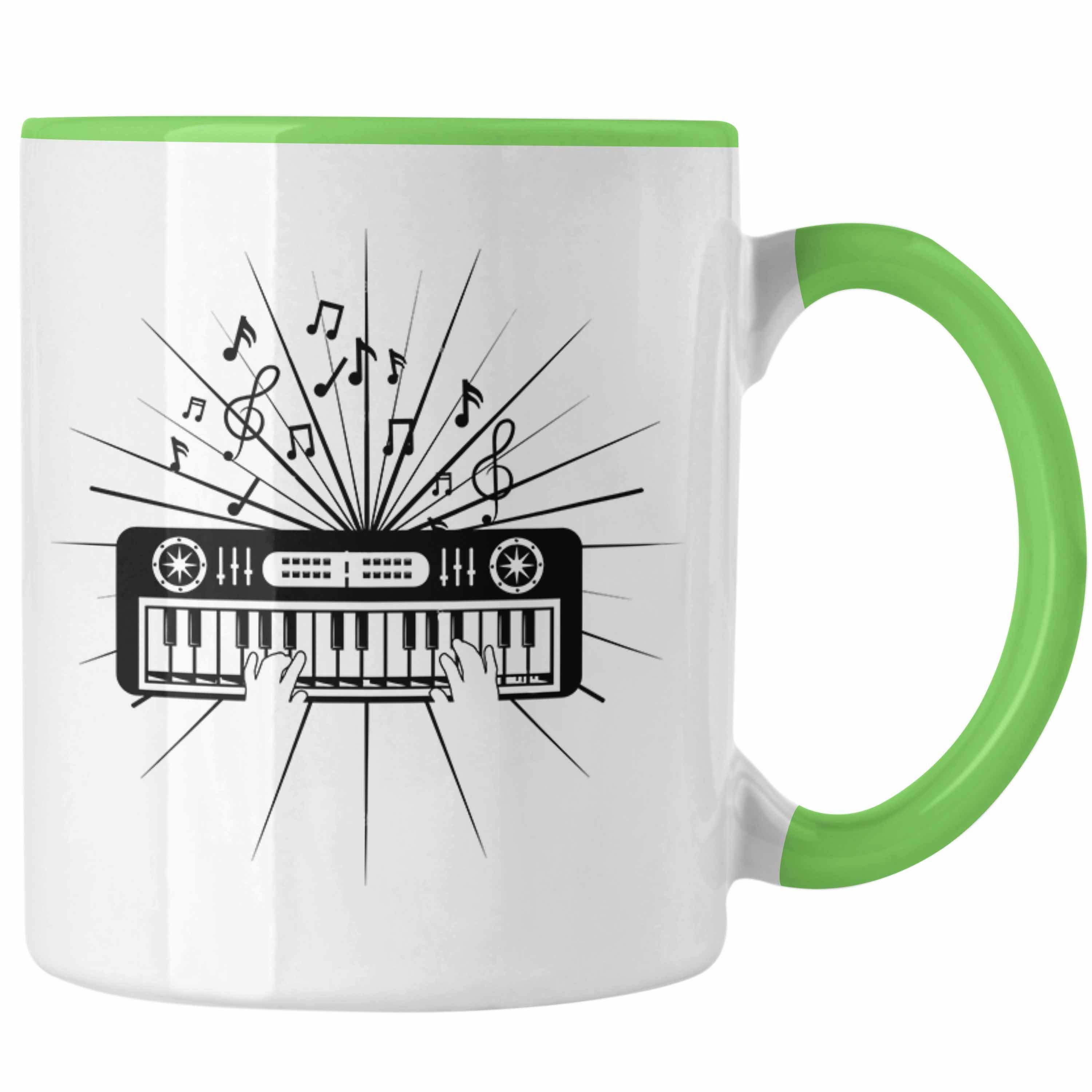 Geschenk Keyboarder Musiker für Grün Geschenkid Band Keyboard Spieler Tasse Trendation Tasse