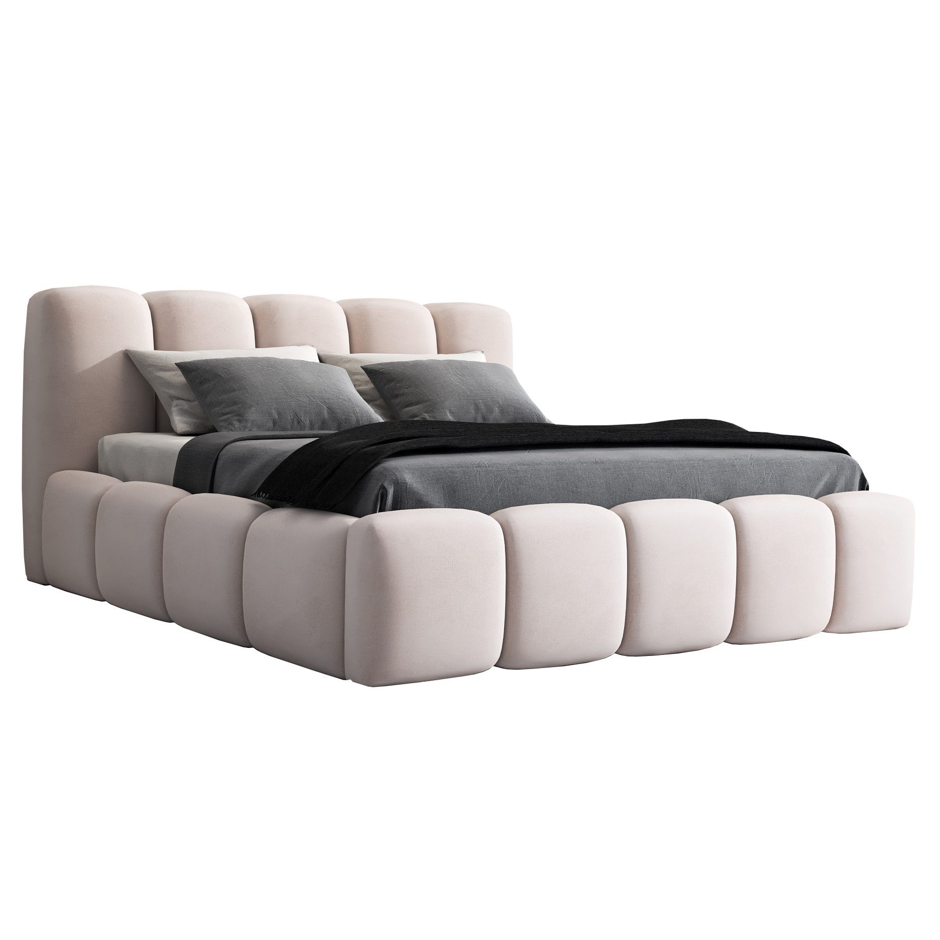 A&J MöbelLand GmbH Polsterbett SONIC-OM mit Bettkasten und Lattenrost (Bett mit Kopfteil. Lattenrost und Bettkasten .Viele Varianten zur Auswahl – wählen Sie Größe und Farbe!, TOP ANGEBOT), Länge: 220 cm Höhe Kopfteil: 100 cm