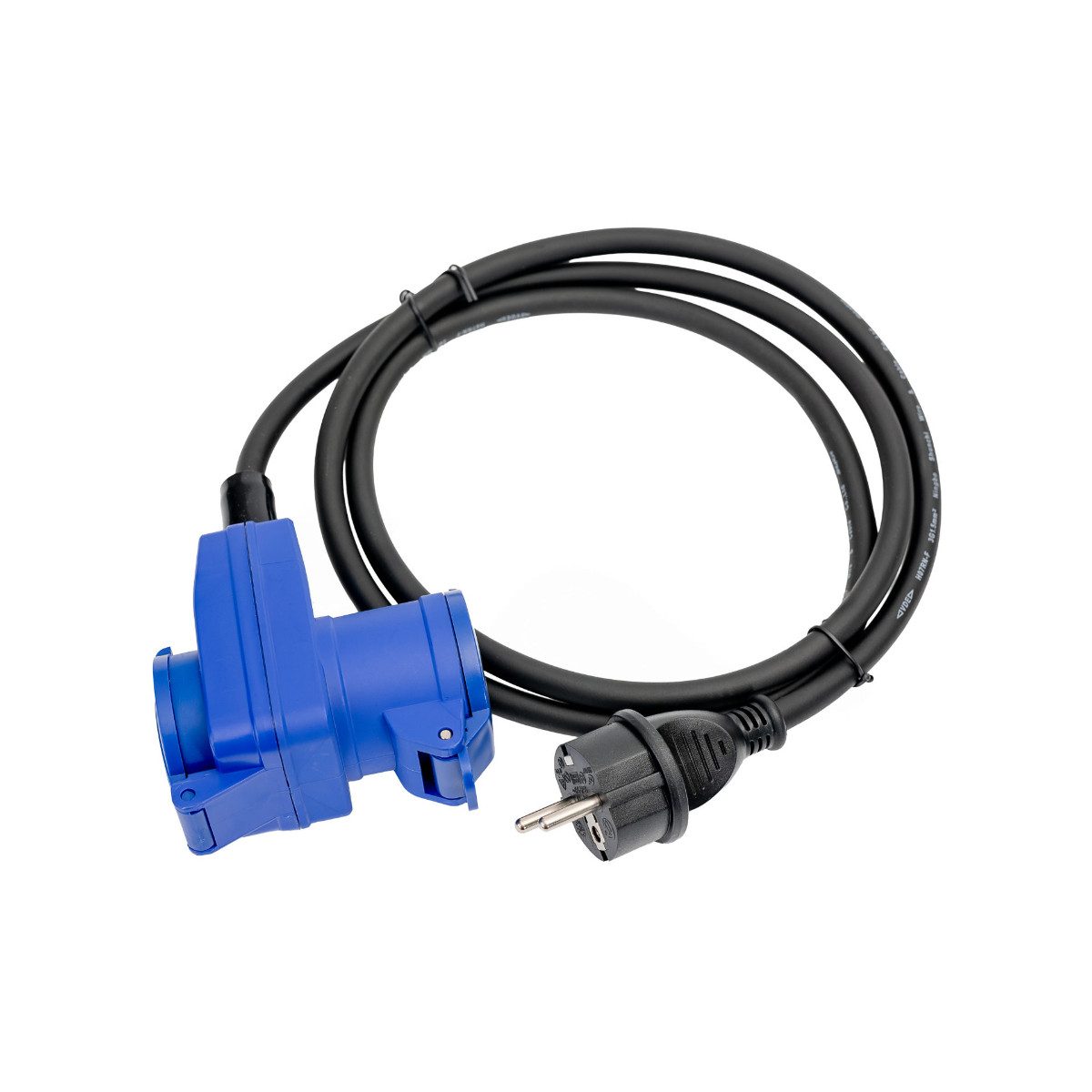Platinet Schuko-Kupplung EV_EZ38, Schräger Kombi Adapter für schwer erreichbare Anschlüsse