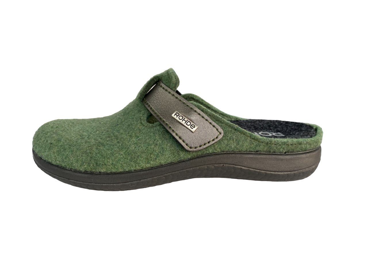 Rohde Rohde Damen Pantoffel 6549-62 Pesto grün Hausschuh