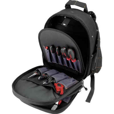 Cimco Werkzeugtasche Werkzeug-Rucksack mit Elektrikerwerkzeugen 14tlg