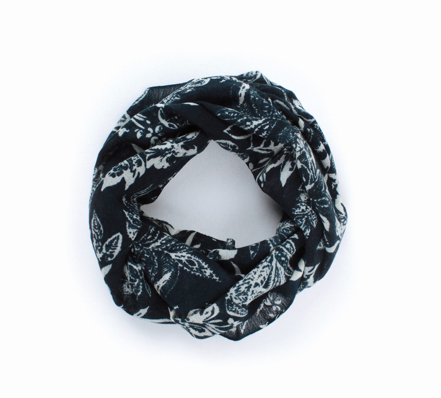 El Puente Schal Loop-Schal "Lilien", Handmade, Fair Trade