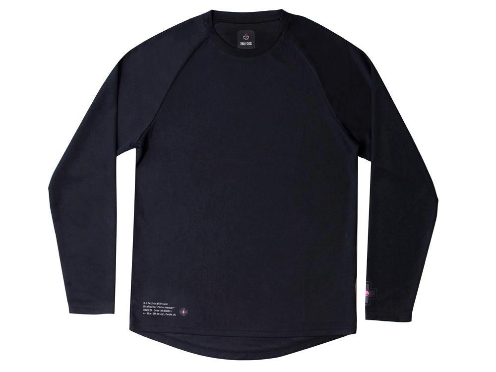 Muc-Off Funktionsshirt Muc Off Langarm Long Sleeve Riders Jersey schwarz S