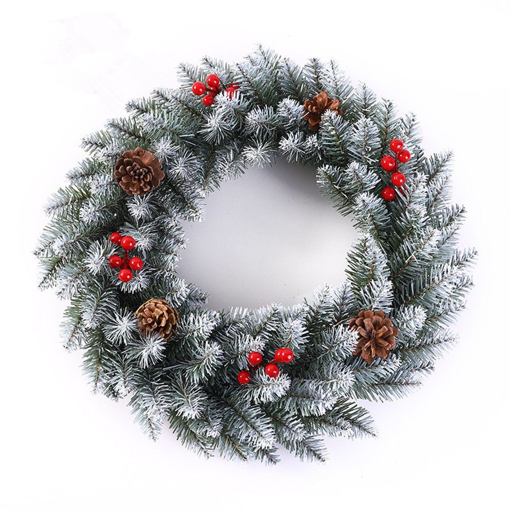 Kunstkranz LED Weihnachtskranz mit Kugel,30CM Christmas günstig online kaufen
