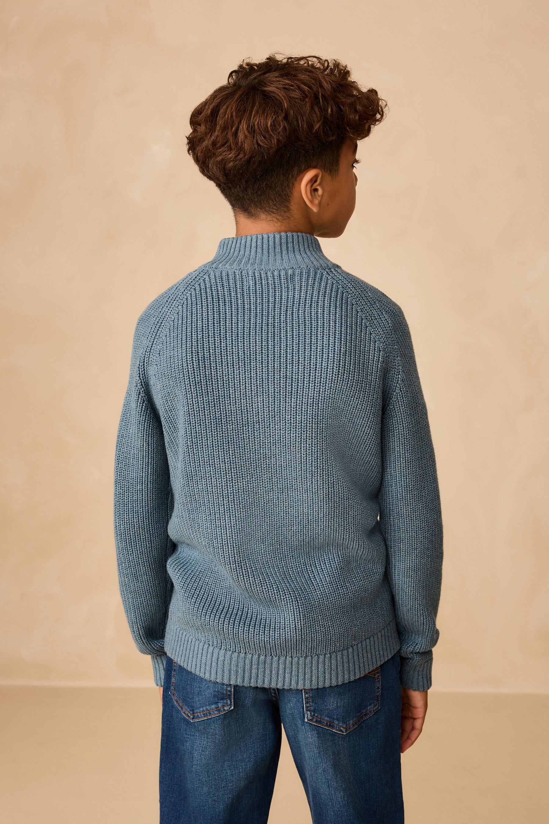 Next Troyer Gestrickter Troyer im Utility-Stil (1-tlg)