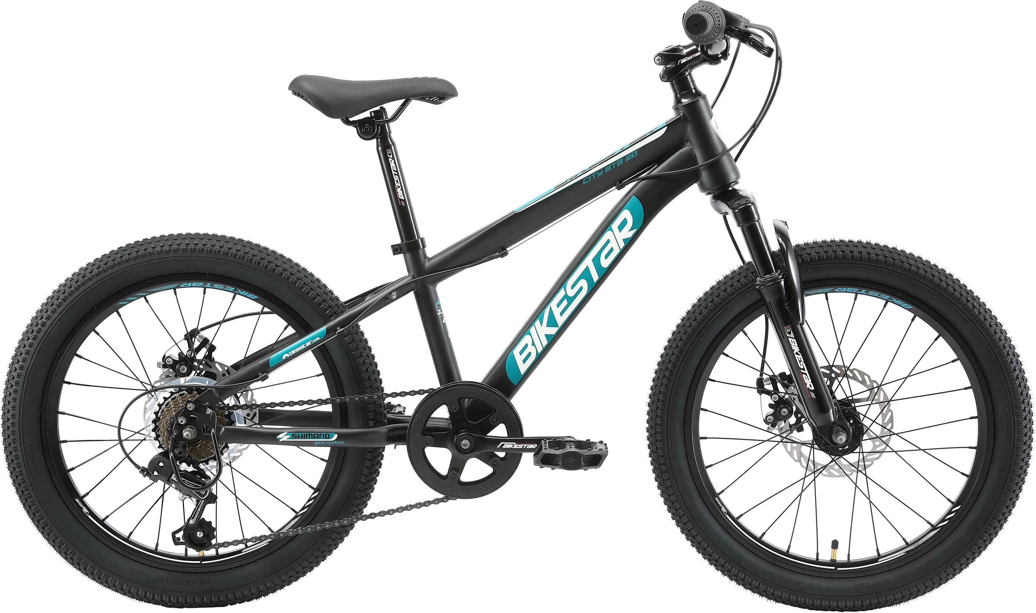 Bikestar Jugendfahrrad, 7 Gang Shimano RD-TY21 Schaltwerk, Kettenschaltung