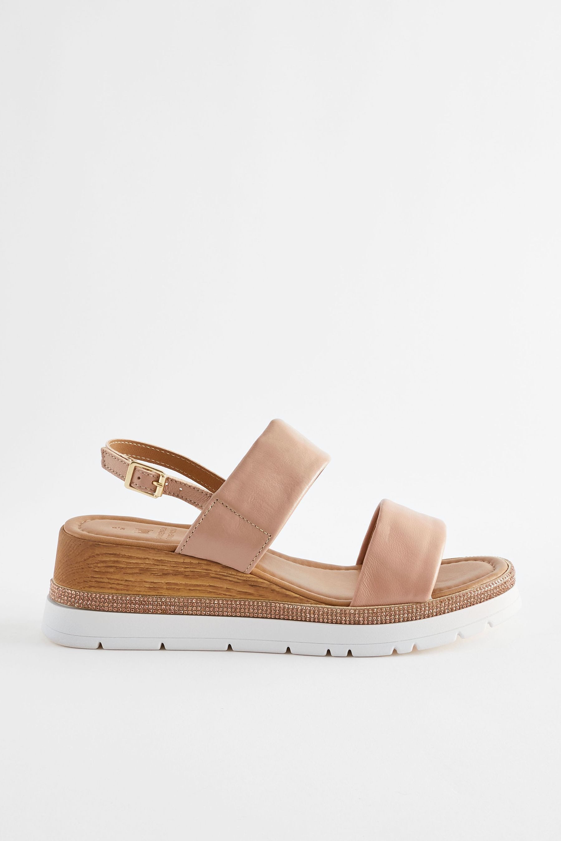 Next Forever Comfort® Ledersandalen mit Bling günstig online kaufen