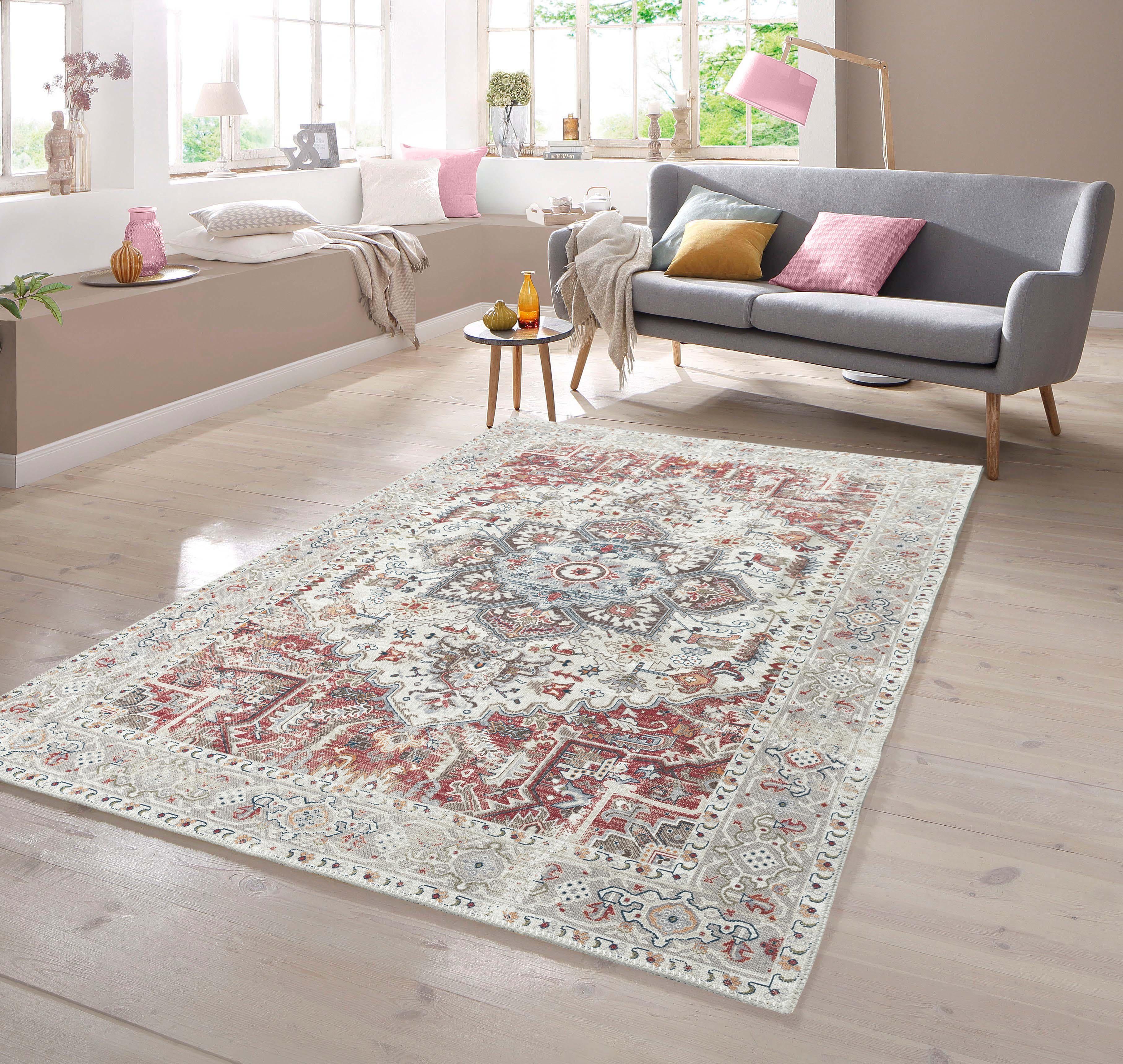 TeppichHome24 Teppich Klassischer Teppich mit orientalischen Verzierungen i günstig online kaufen