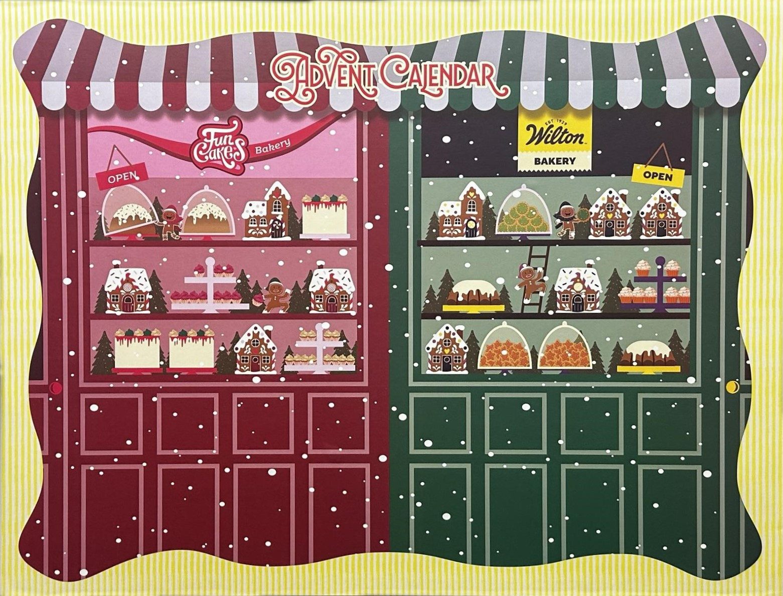Wilton Lebensmittel-Adventskalender Adventskalender Backdekoration von FunCakes & Wilton