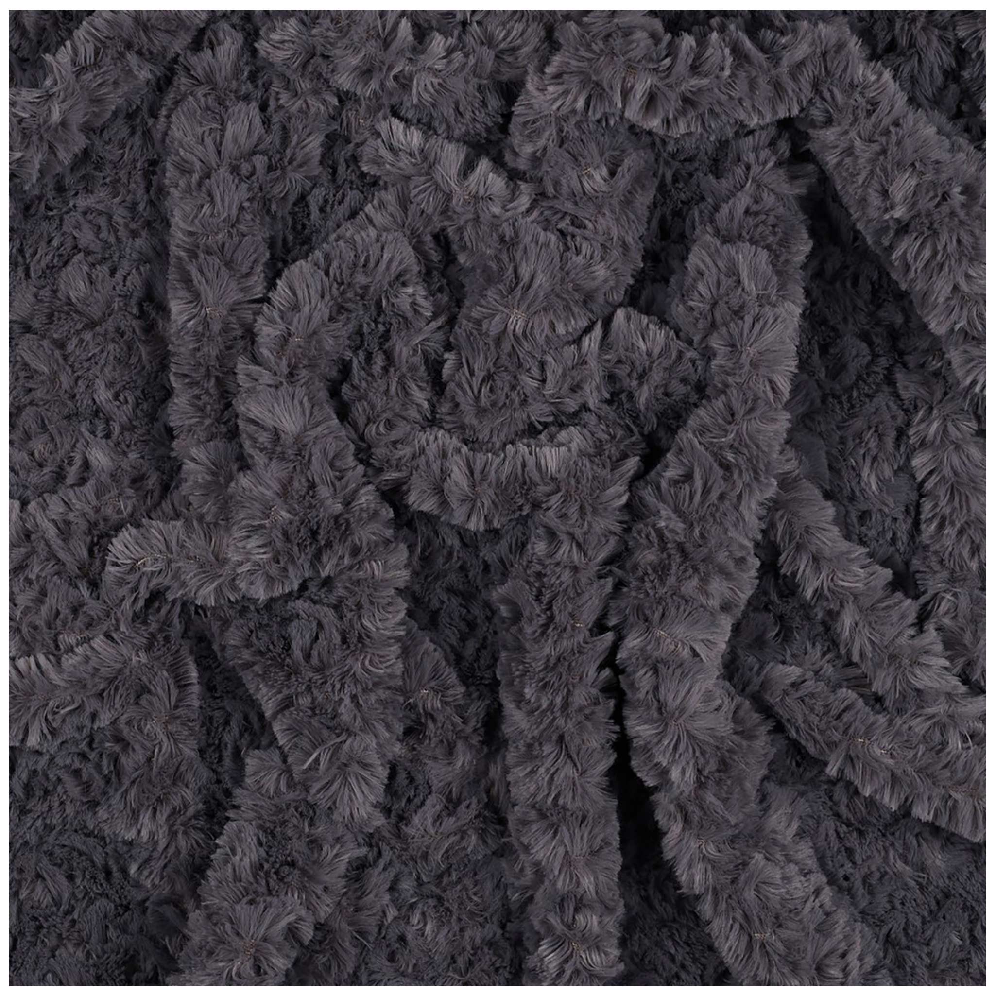 maDDma Stoff Teddystoff Faux Fur unifarben Stoff ab 0,5m Kunstpelz Curlyfleece, grau