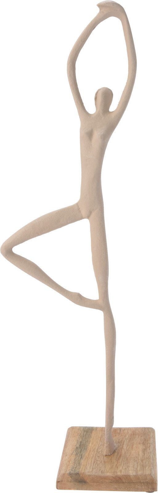 Koopman Skulptur Taupe (2 St), 2er Set, Dekofigur, Holzsockel, Ballerina günstig online kaufen