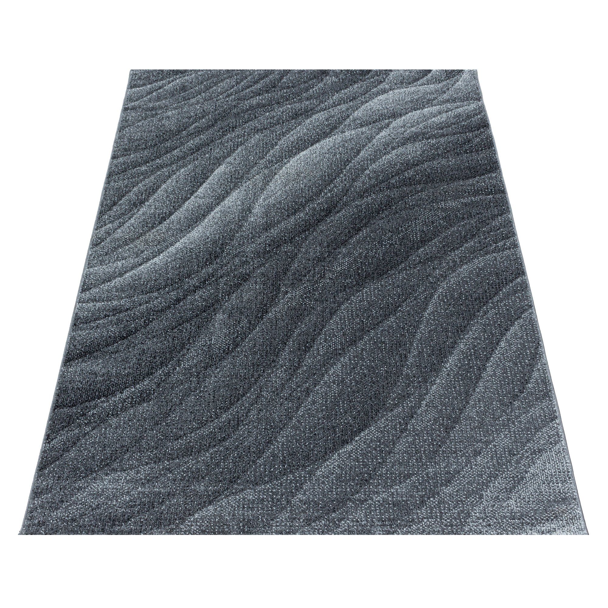 Teppium, Höhe: Läufer, 8 Abstrakt mm, Design, Teppich Teppich Wohnzimmer Wellen