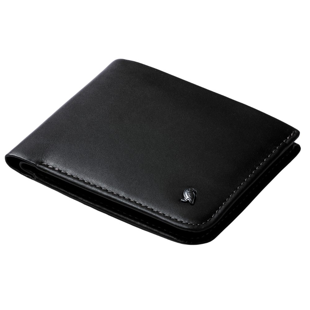 Bellroy Brieftasche Hide & Seek, Für 5–12+ Karten, Premium-Leder, Geheimfach für Münzen Black