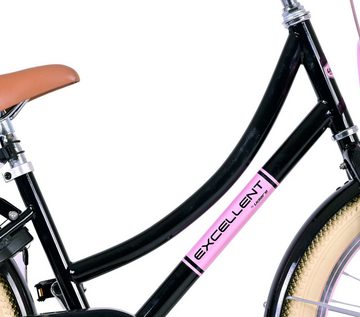 Volare Kinderfahrrad Kinderfahrrad Excellent Fahrrad für Mädchen 20 Zoll Kinderrad Schwarz