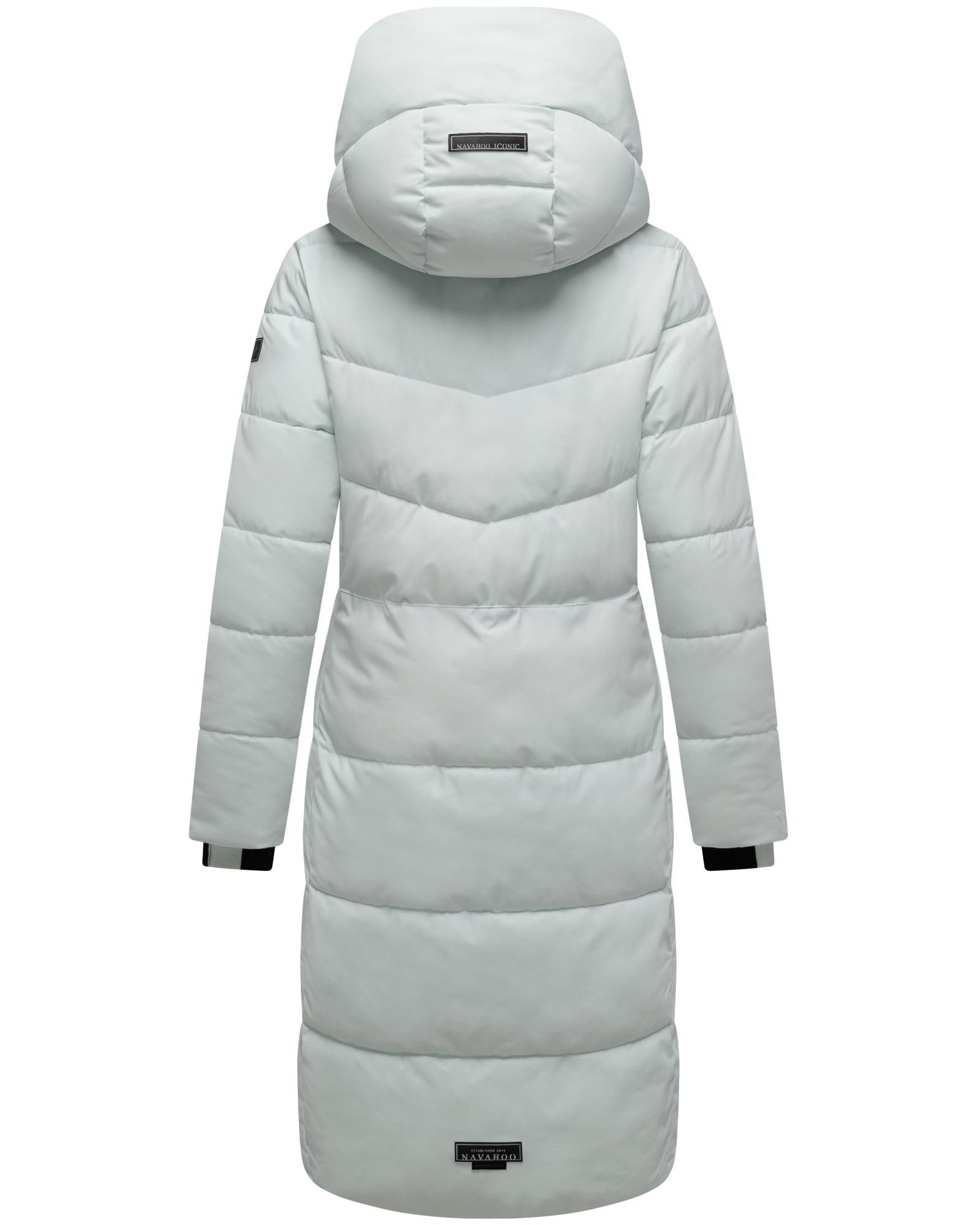 Navahoo Steppmantel Schokokuss XIV Warmer Damen gesteppter Wintermantel mit Kapuze
