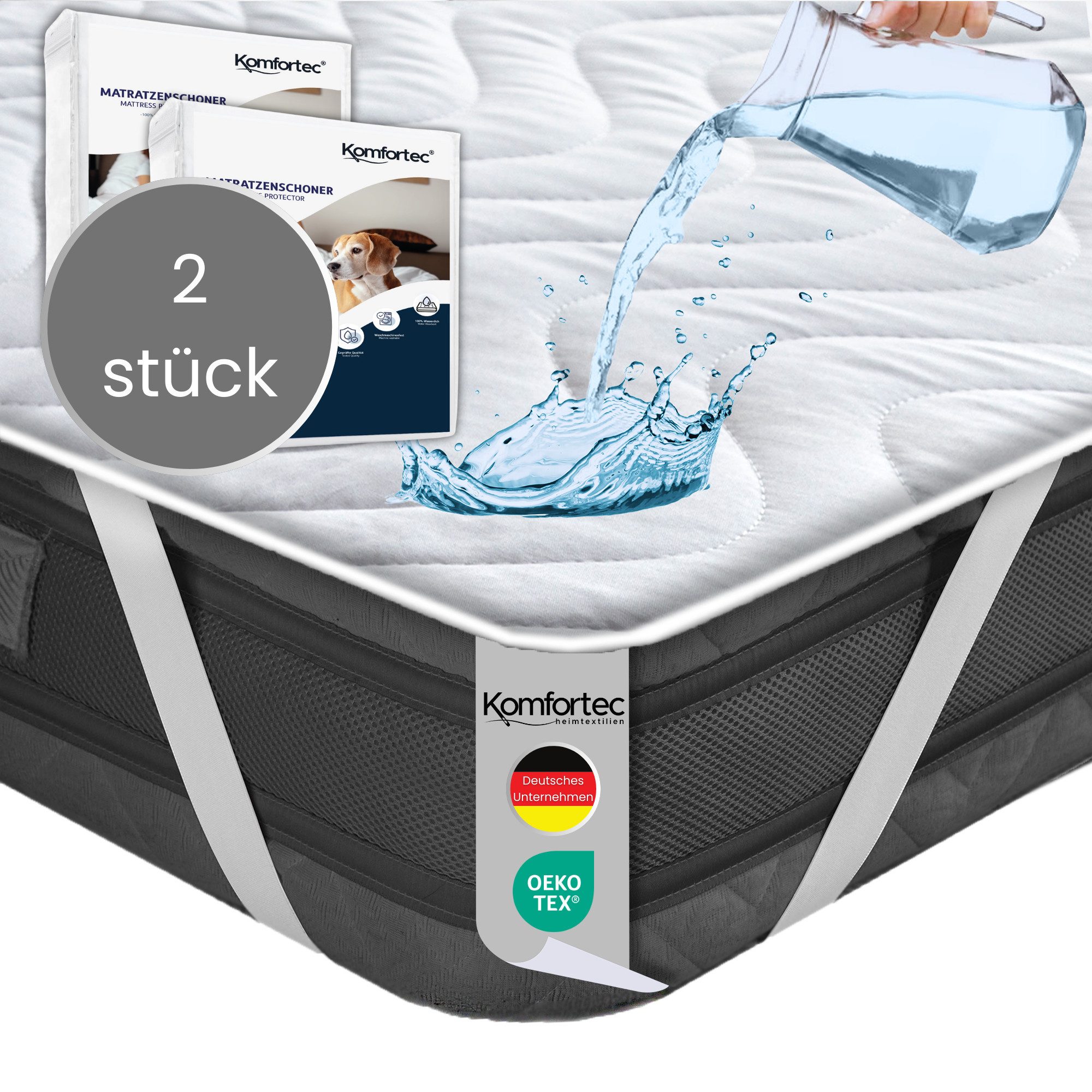 Matratzenschoner 100 g/m², 90x200, 120x200, 140x200, 160x200, 180x200 oder günstig online kaufen