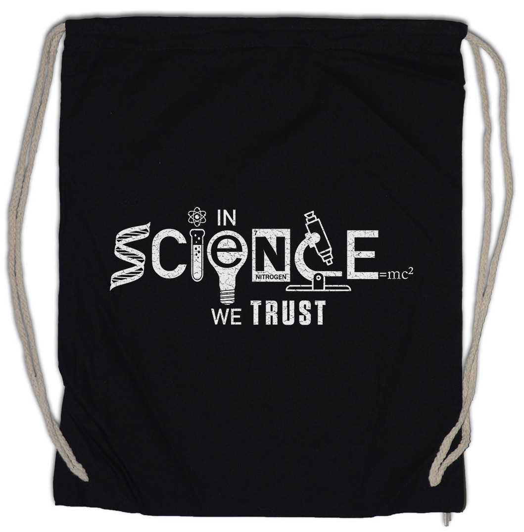 Turnbeutel In Science We Trust Turnbeutel Lehrer Fun Professor Nerd Geek