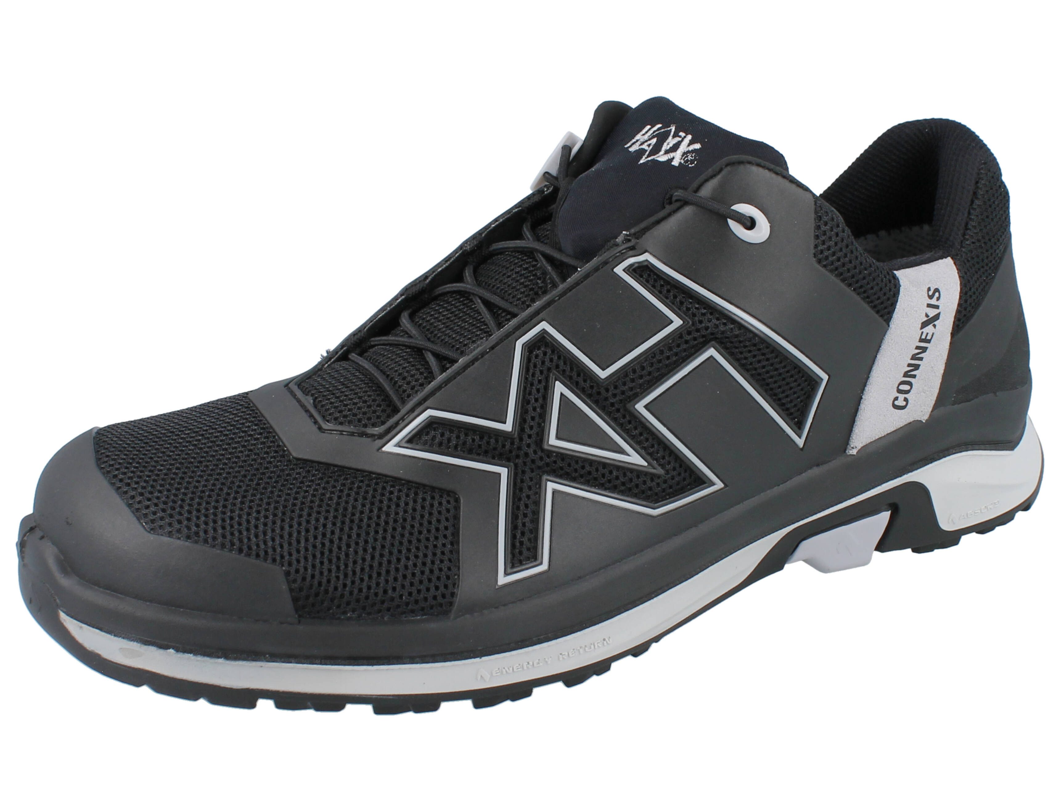 haix HAIX Connexis Go GTX low Herren black/silver - Größe: UK 10,5 Wanderschuh Wasserdicht