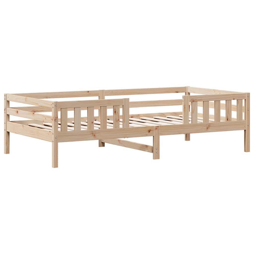vidaXL Bett Massivholzbett ohne Matratze 75x190 günstig online kaufen