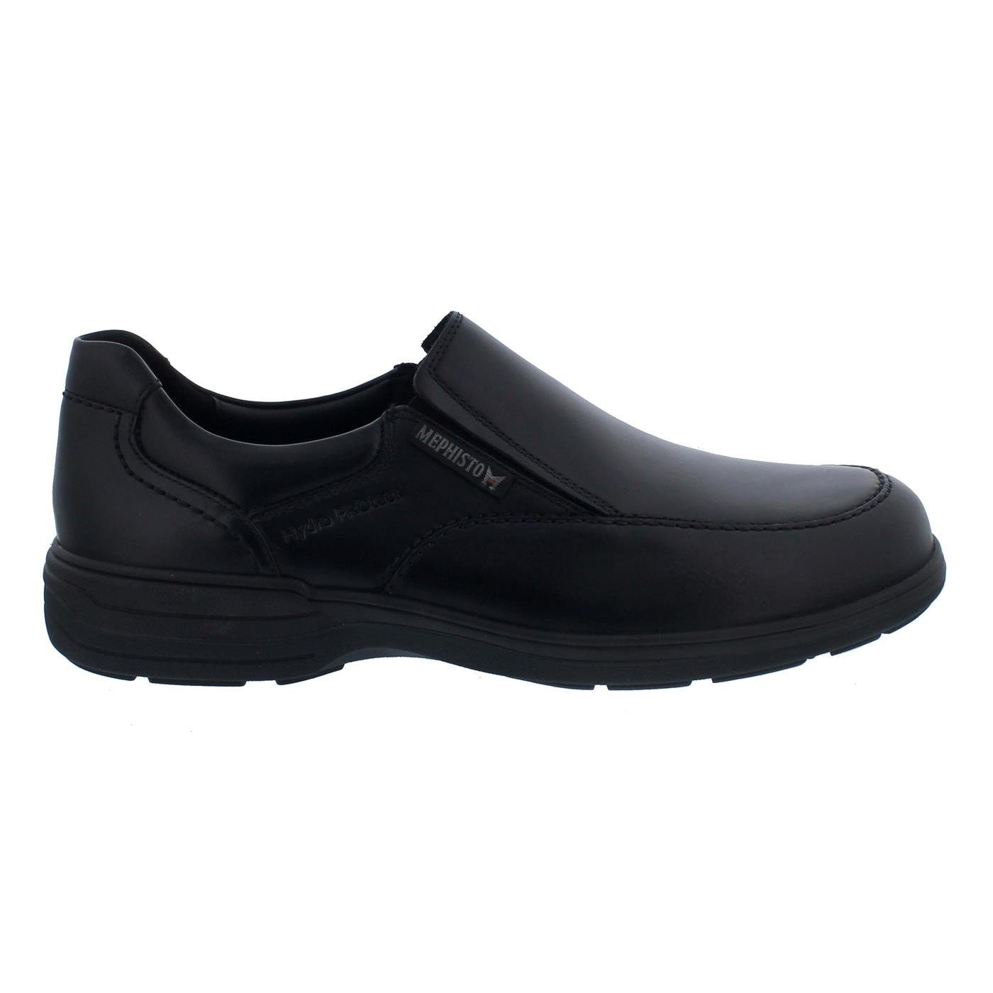 Mephisto Davy Slipper, Vollnarben Glattleder 2100, Schwarz, AIR JET - Slipper