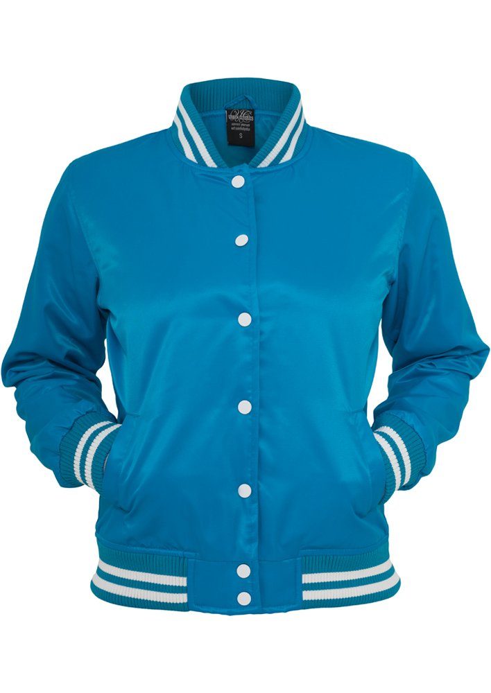 URBAN CLASSICS Outdoorjacke Damen Ladies Shiny College Jacket (1-St),  Perfekte Übergangsjacke oder für kühle Sommerabende