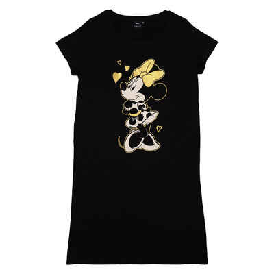 United Labels® T-Shirt Disney Minnie Mouse T-Shirt für Damen - Bigshirt Schwarz