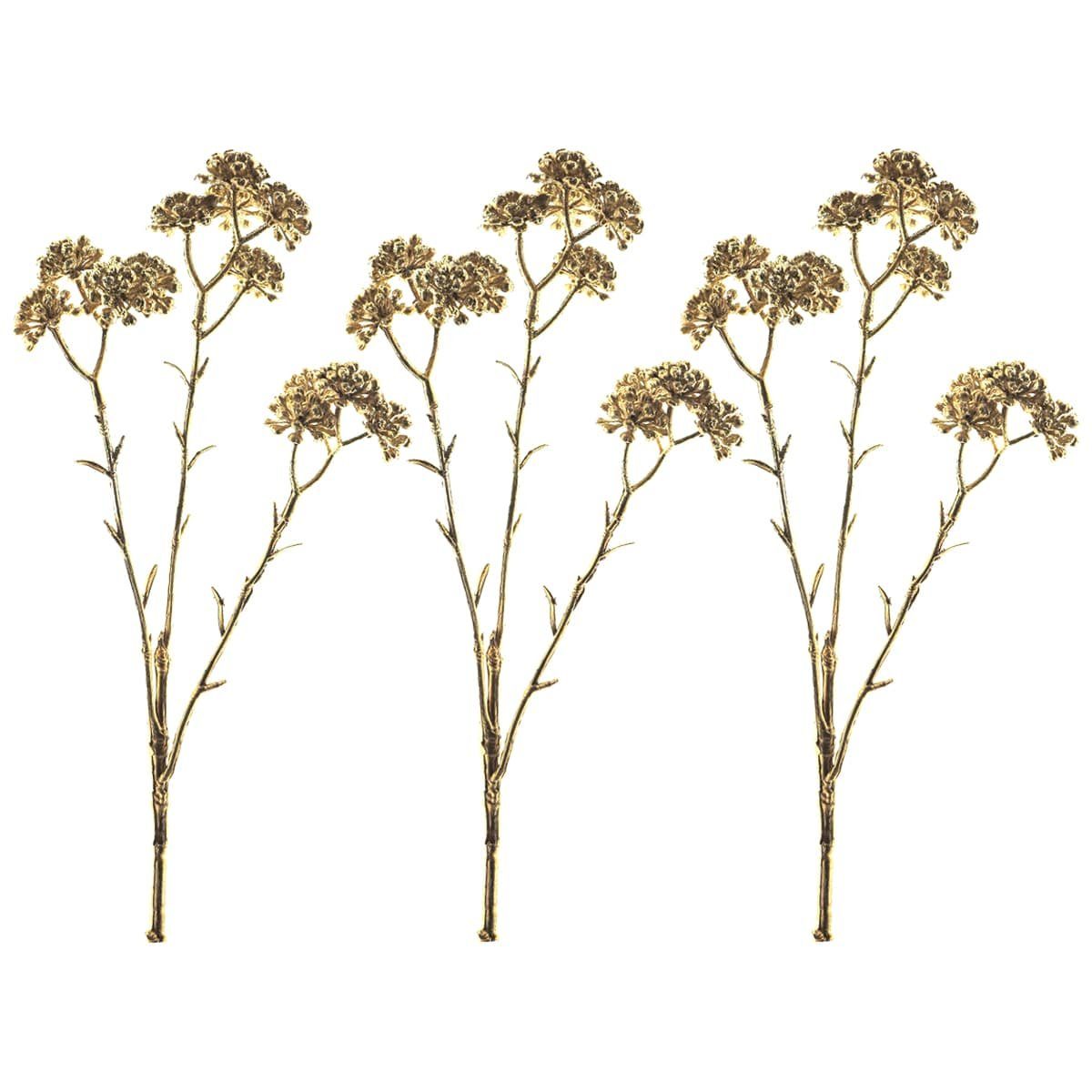 Kunstblume Tolle künstliche Girlande mit Beeren in gold 3er 43 cm, matches21 HOME & HOBBY, Höhe 43 cm