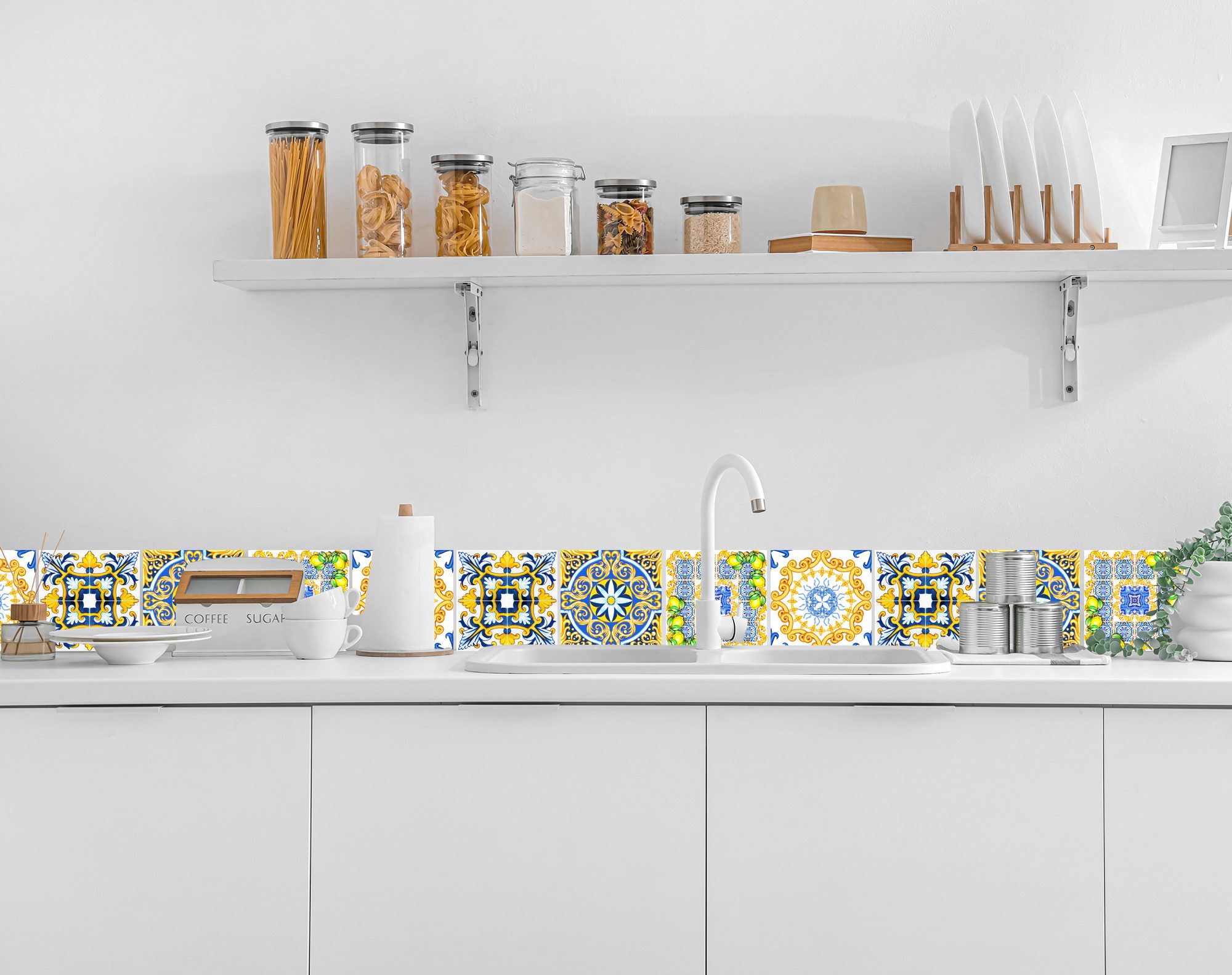 queence Плиткаaufkleber Ornamente bunt (12 St), selbstklebend, 12er Set