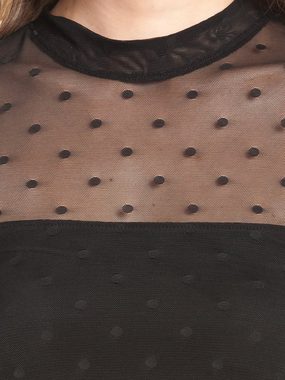 Pussy Deluxe A-Linien-Kleid Black Dots