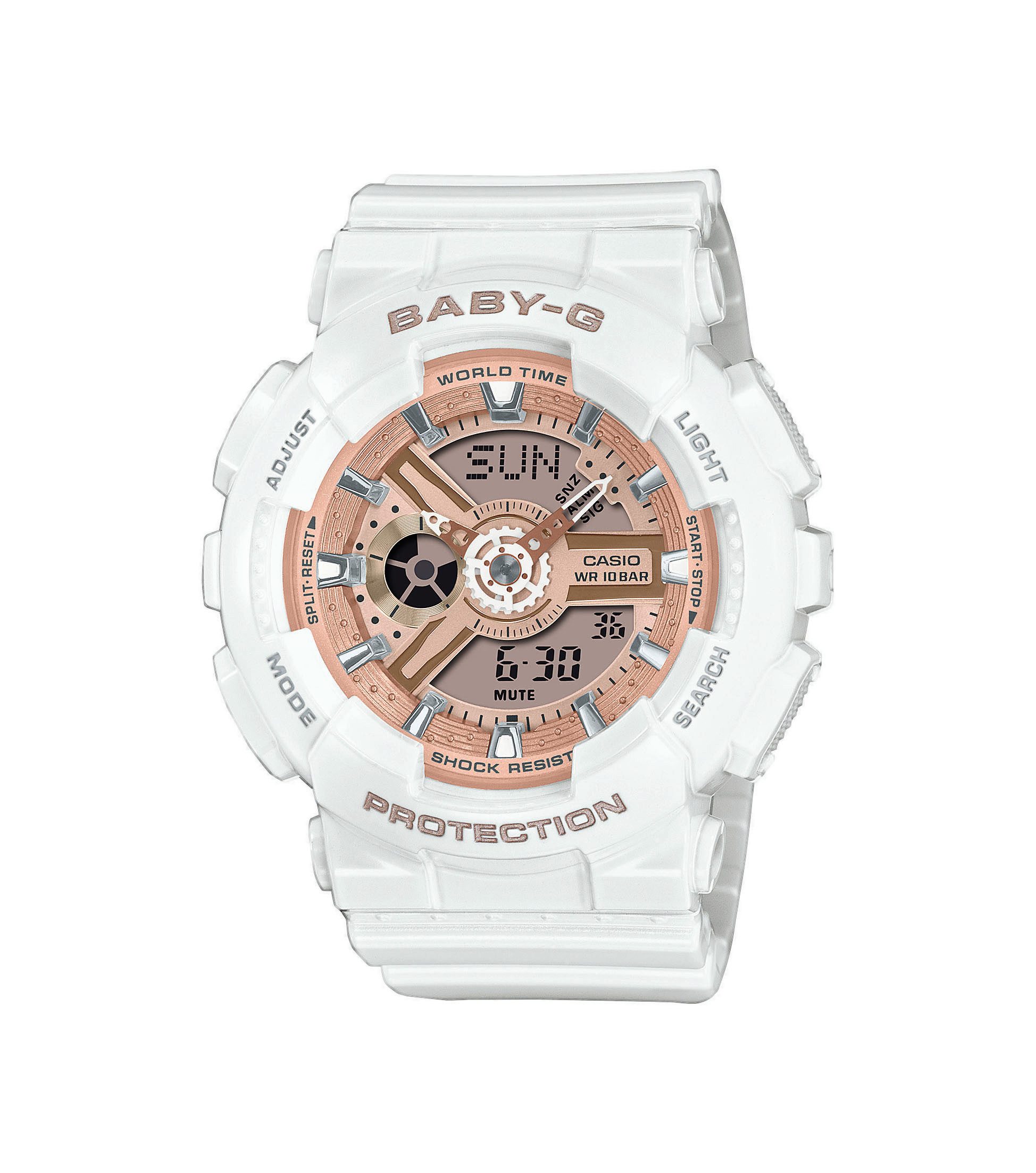 CASIO BABY-G Chronograph BA-110X-7A1ER, Quarzuhr, Armbanduhr, Damenuhr, analog, digital