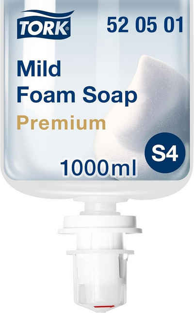 TORK Flüssigseife 520501 Premium mild duftende Schaumseife für S4 Spender je 1000 ml