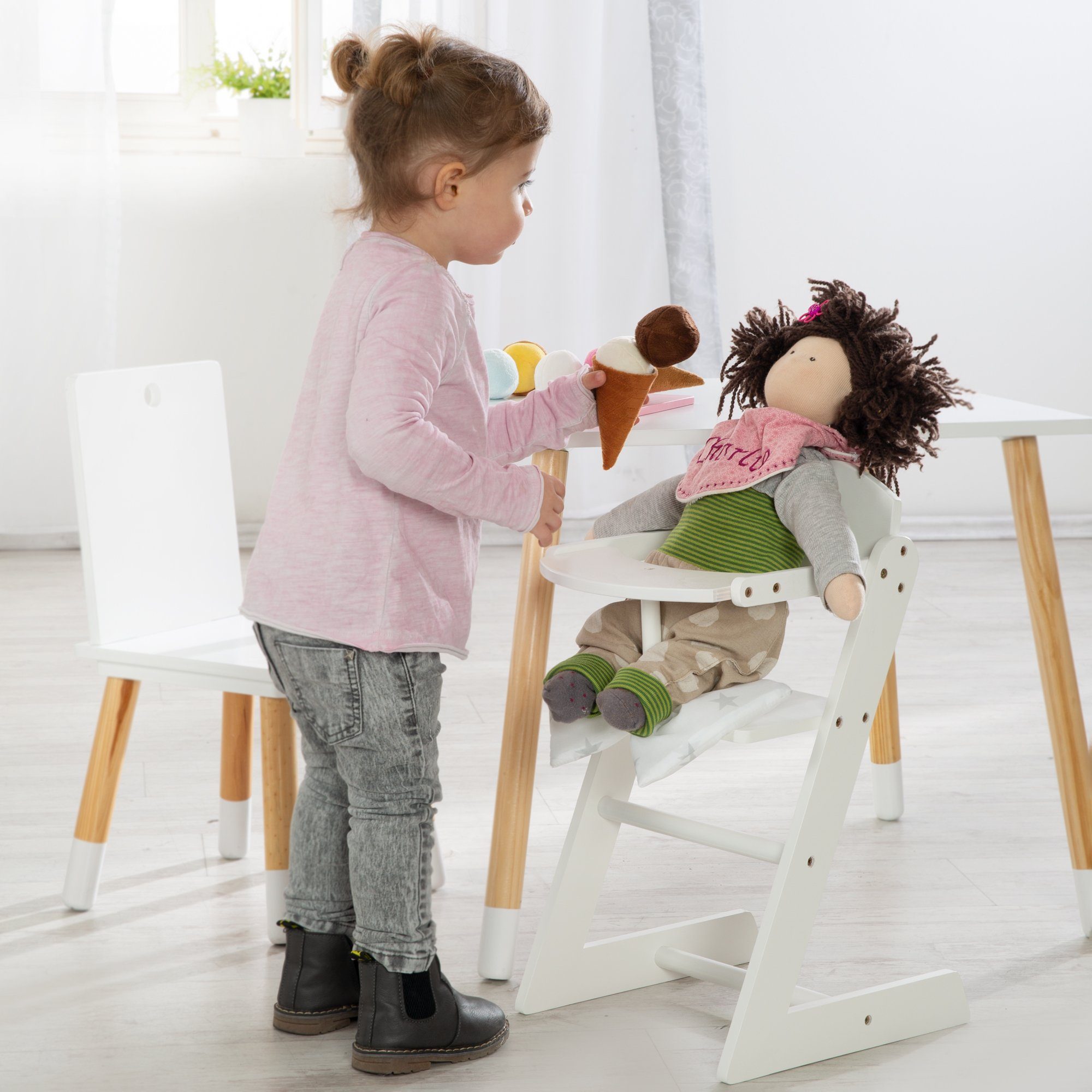 roba® Puppenhochstuhl Stuhl für Baby- und Kinderpuppen, Puppenzubehör günstig online kaufen