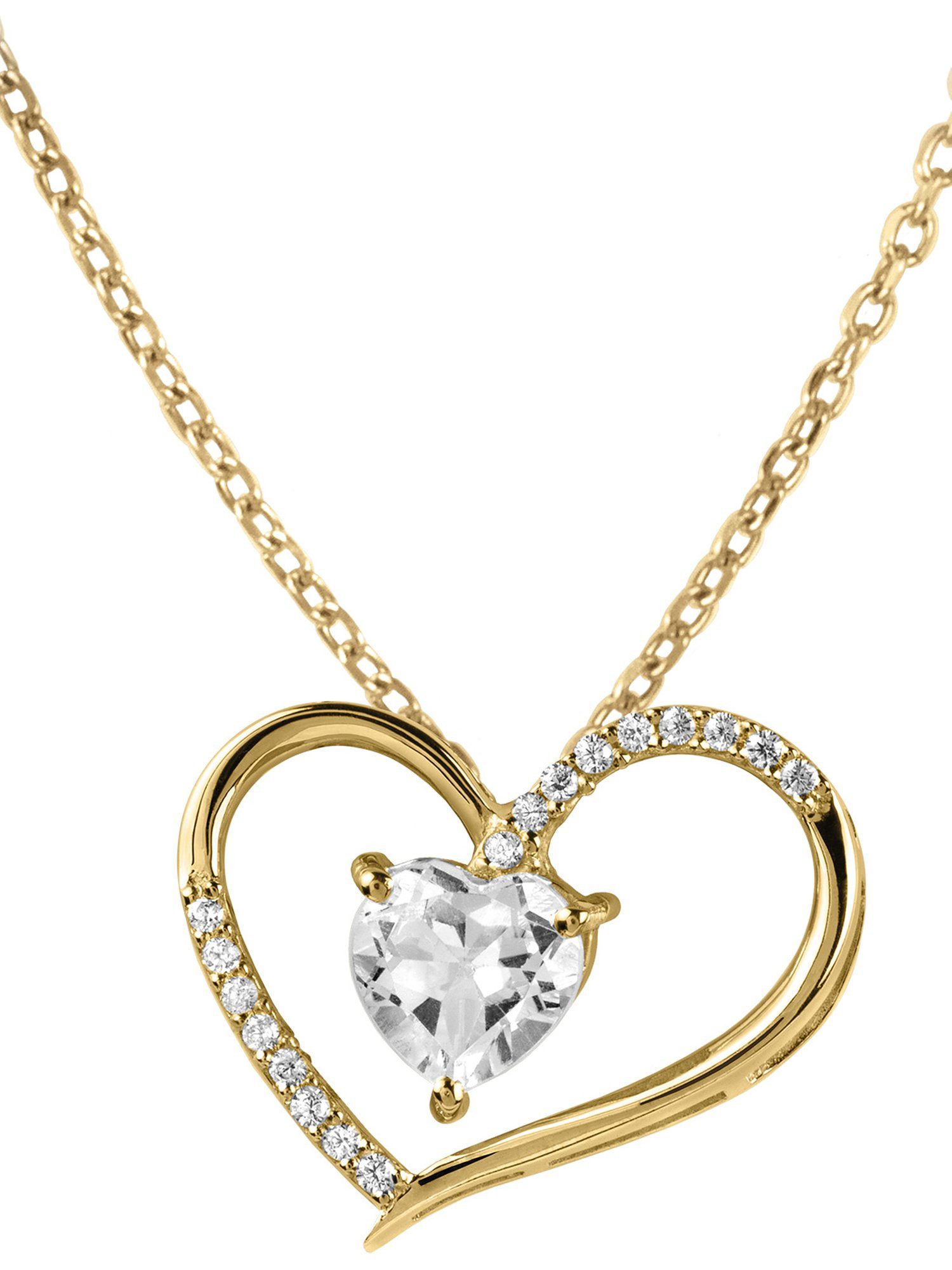 Jacques Lemans Collier Jacques Lemans Damen-Kette 925er Silber 1 Zirkonia