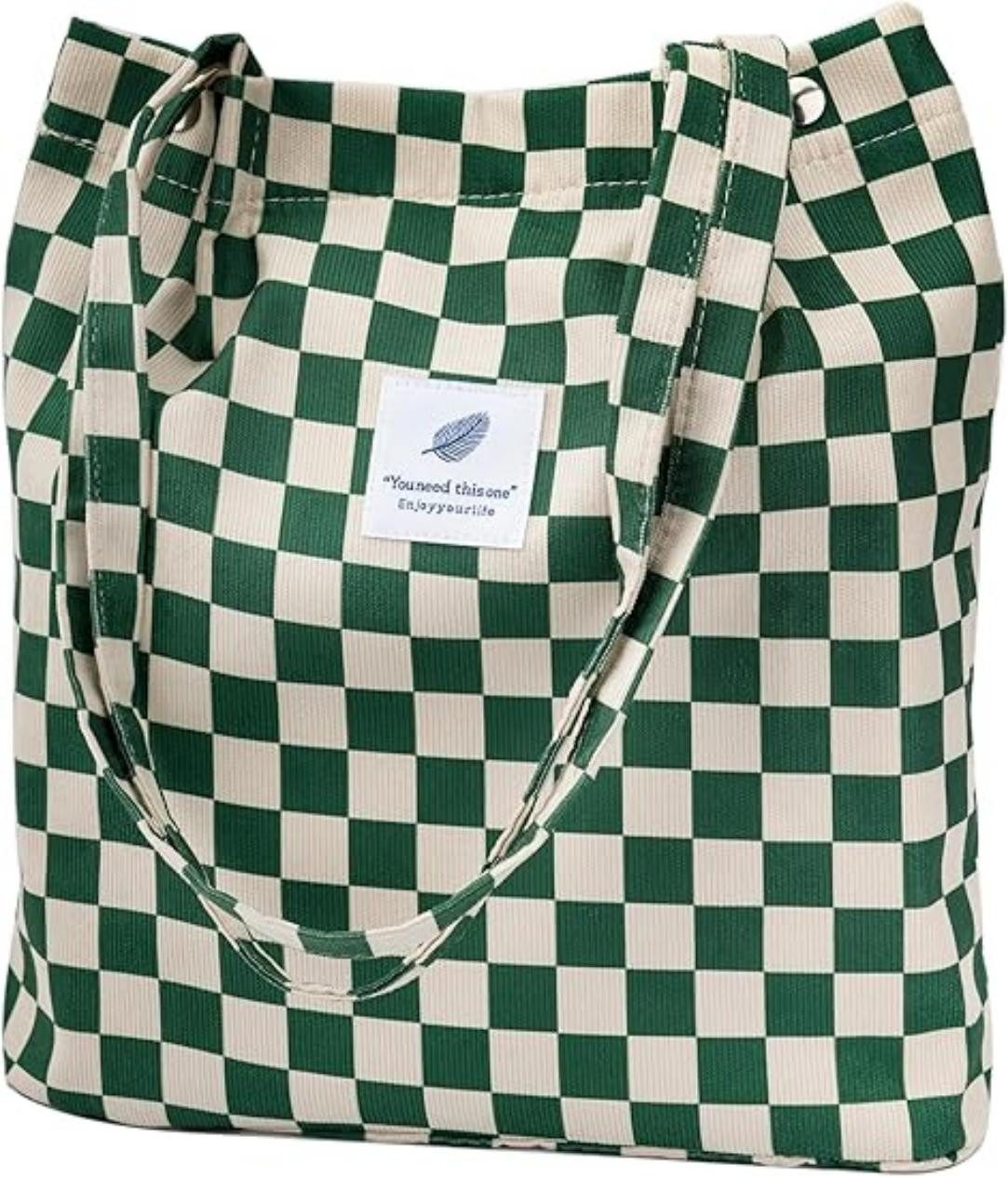 Schultertasche Damen Grosse Kapazität Canvas Tasche Tote Handtasche