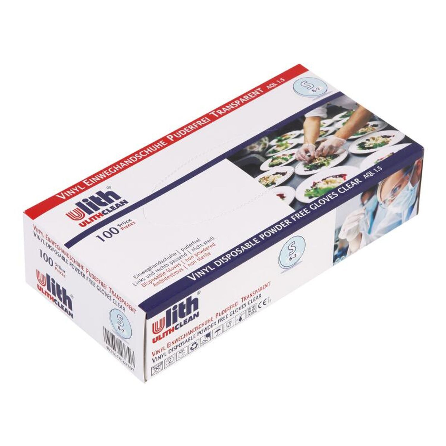 Ulith Putzhandschuh Ulith 816.730 (ODER 816.830) Ulith Einweghandschuhe Vinyl S