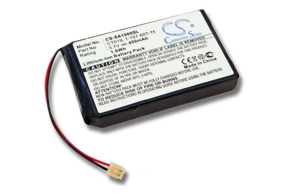 vhbw kompatibel mit Sony NW-A1000, NW-A1200 Akku Li-Ion 450 mAh (3,7 V)
