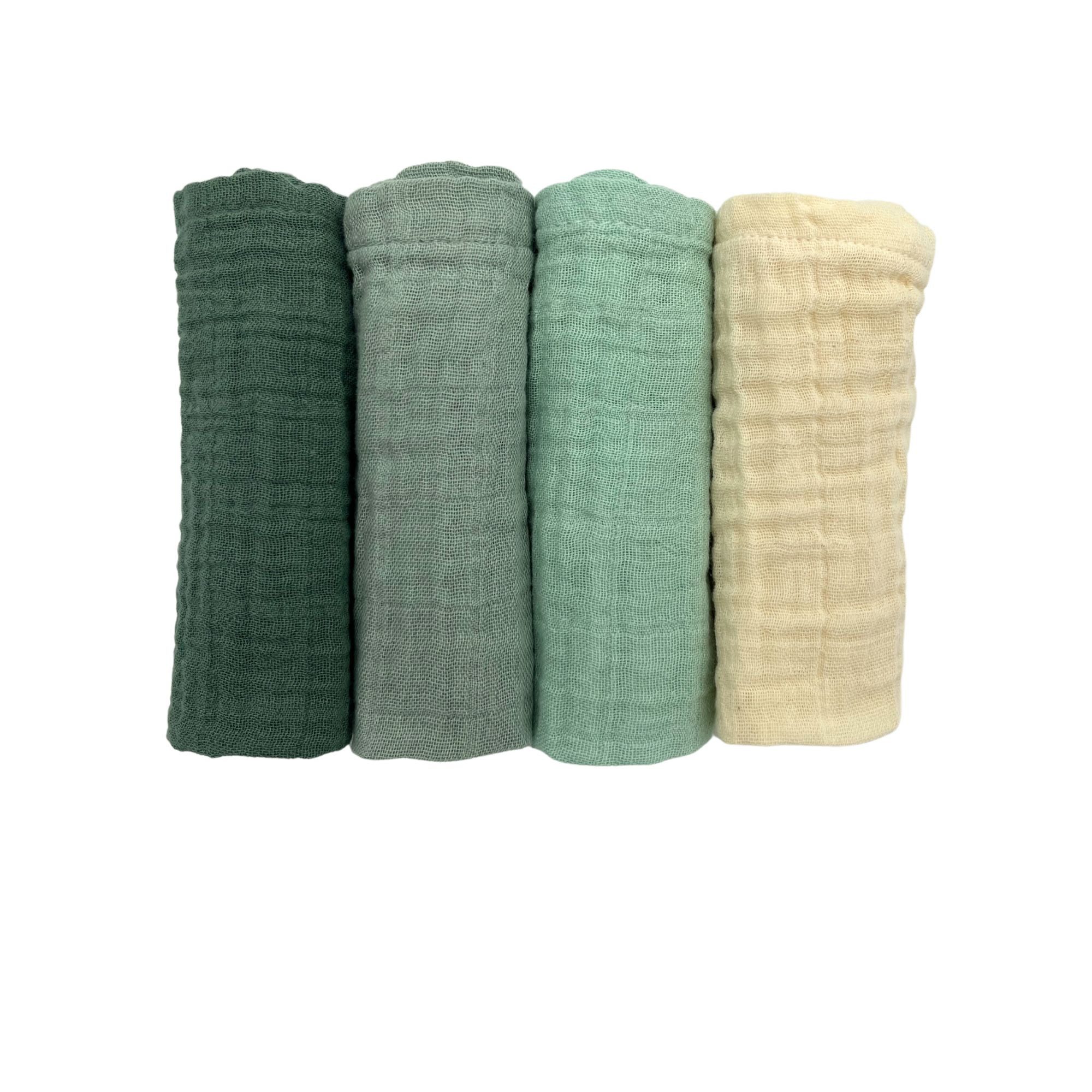 furora BABY Spucktuch Baby Mulltücher Sets (Bio-Musselin: super soft) 80x80cm oder 25x25cm, Sehr weich