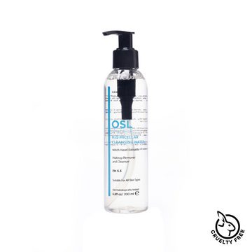 OSL Omega Skin Lab Augen-Make-up-Entferner OSL H2O Mizellen-Reinigungswasser 200 ml, täglicher Gesichtsreiniger m